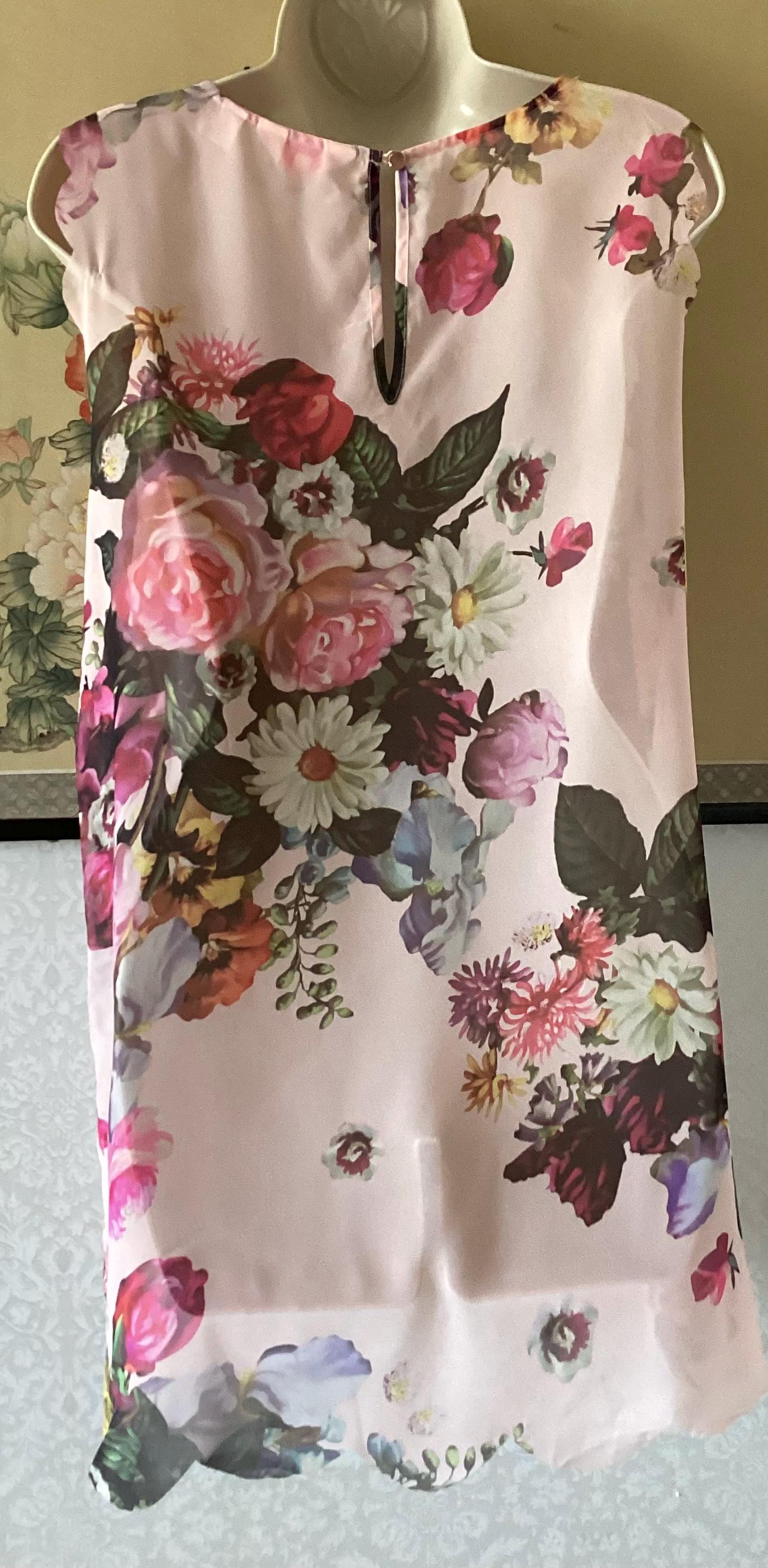 ted baker dress pink floral HISAKO