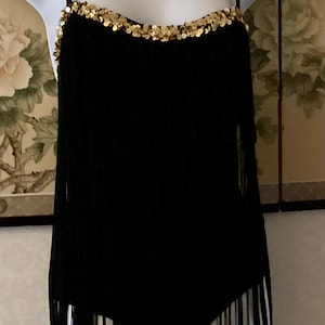 Fringe Vintage Glam Gold Sequin Bodysuit