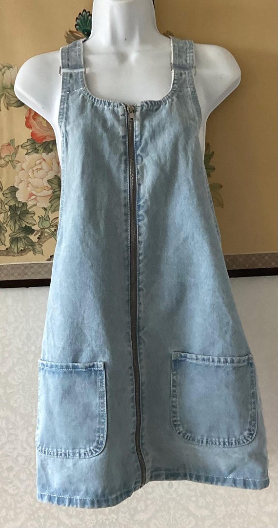 Denim Stone Washed Light Blue Tunic Dress - Etsy New Zealand