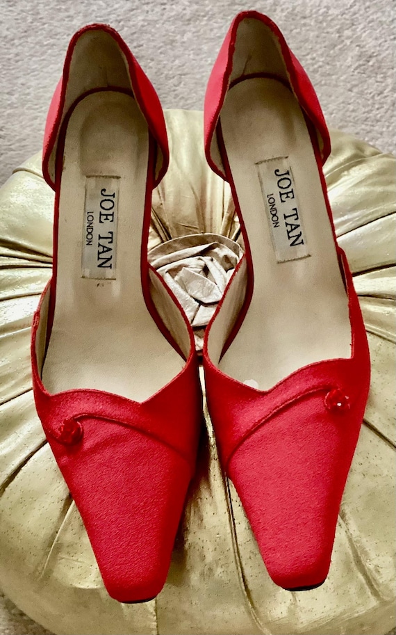 red dress tan heels The Best Color Shoe to Wear with a Red Dress