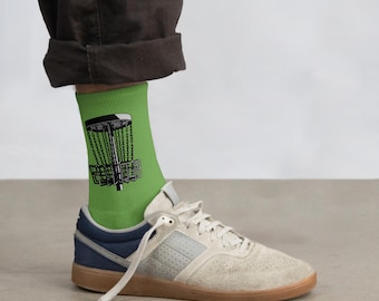 Disc Golf Crew Socks: Cushioned Athletic Socks for Men & Women