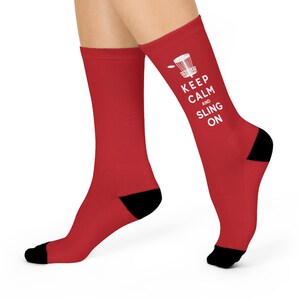 Disc Golf Crew Socks, Gift for Disc Golfer, Cushioned  Socks for Sports, Fun Gift for Friends, Casual Everyday Wear