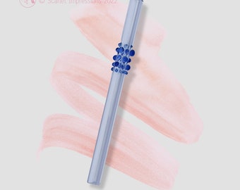 Reusable Straws, Drinking Straw, Eco Friendly Gifts - Multiple Colour Decorated Glass, Handmade in the UK