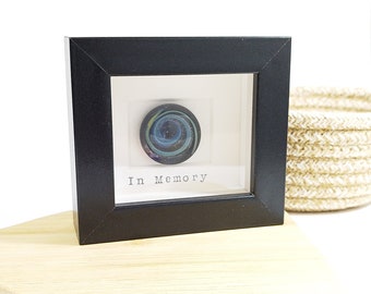 Pet Memorial Framed Galaxy Stone - Cremation Ashes Glass