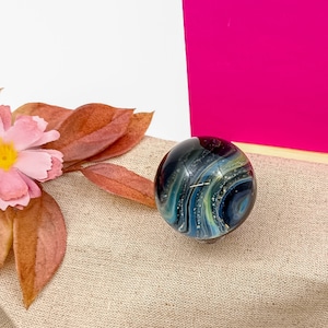 Cremation Ashes Galaxy Glass Marble: Pet Memorial Keepsake