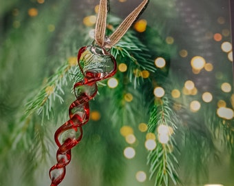 Weihnachtsdekoration Glas Eiszapfen, Hängende Baum Dekor, Winter Ornament Für Zuhause, Einzigartig Handgemacht