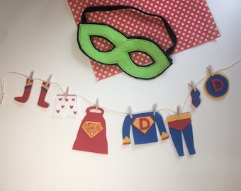 Super Dad Miniature Felt Clothesline Banner Garland Bunting Wall Hanging Decoration for Father’s Day Gift