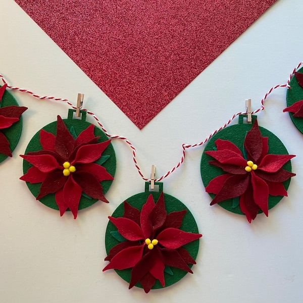 Felt Poinsettia Etsy