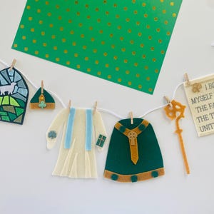 Saint Patrick Miniature Felt Clothesline Banner Garland Bunting Wall Hanging Decoration
