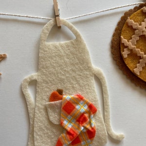 Fall Pumpkin Spice Miniature Clothesline Decoration Banner Garland Felt Bunting Autumn Harvest image 7