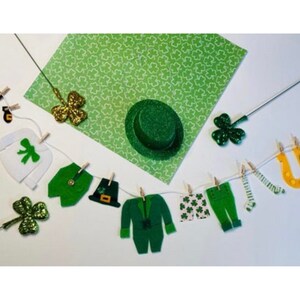 St. Patrick's Day Garland Leprechaun Banner Clothesline Laundry Bunting image 7