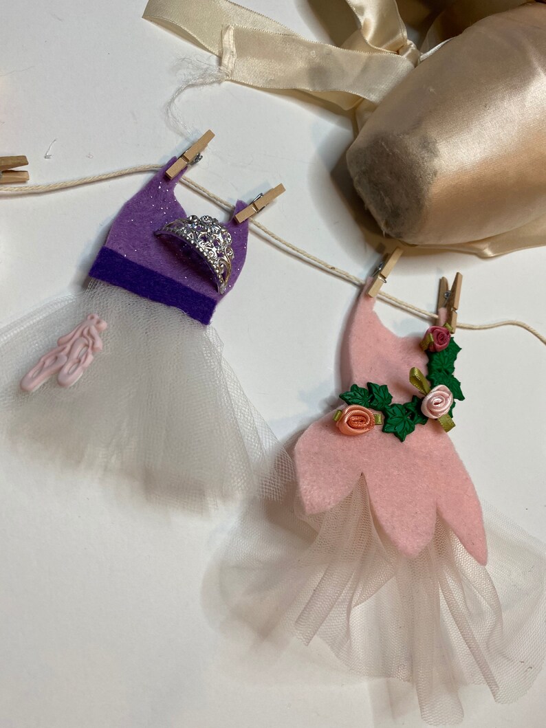 The Nutcracker Ballet Christmas Miniature Felt Banner Garland Etsy