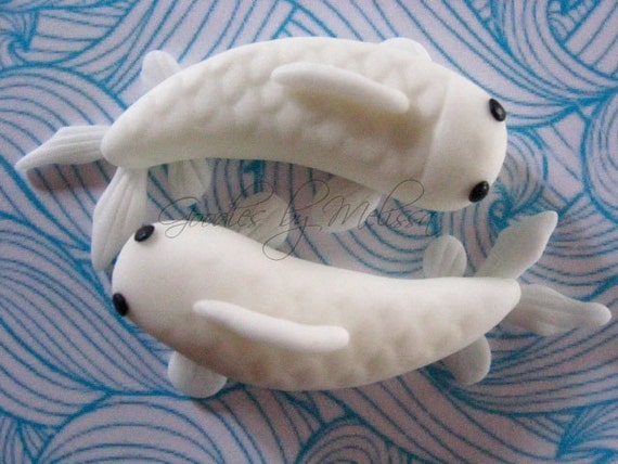 Items Similar To 12 Hand Molded Fondant Koi Fish Cake Or