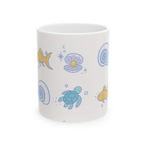 Turtle Tide Ceramic Mug Ocean Vibes for Beach Lovers