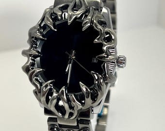 【custom watch】spike digital watch opium Playboi Carti's Custom Iced-Out “Opium” Watch by Jewelry Unlimited