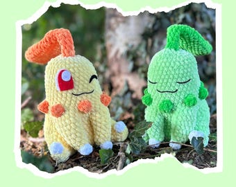 Sleepy Plant Dino Crochet Pattern | Amigurumi | PDF Pattern Download