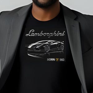 Lamborghini Long Sleeve Tee Unisex Cotton ,Lamborghini Shirt, for Car Enthusiasts Gift for Him Supercar Racing Lambo Huracan Hypercar