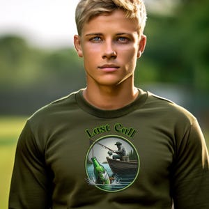 Fishing Crewneck Sweatshirt: Cozy Unisex Angler Gift