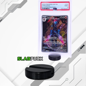 SLAB PUCK 3pc - All New- Slab stand, for PSA Graded Card Slab, stand/holder/mount