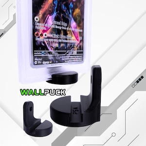WALL PUCK 3pc - for PSA Graded Cards - wall display
