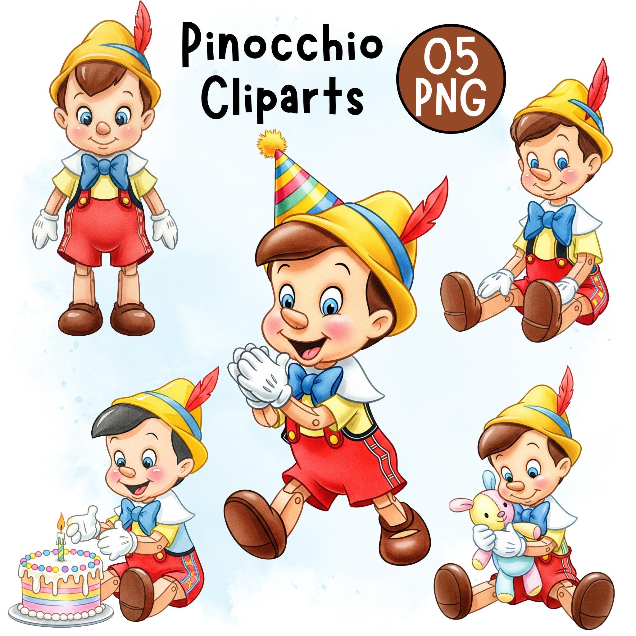 Pinocchio clipart - Etsy 日本, image size:2048x2048