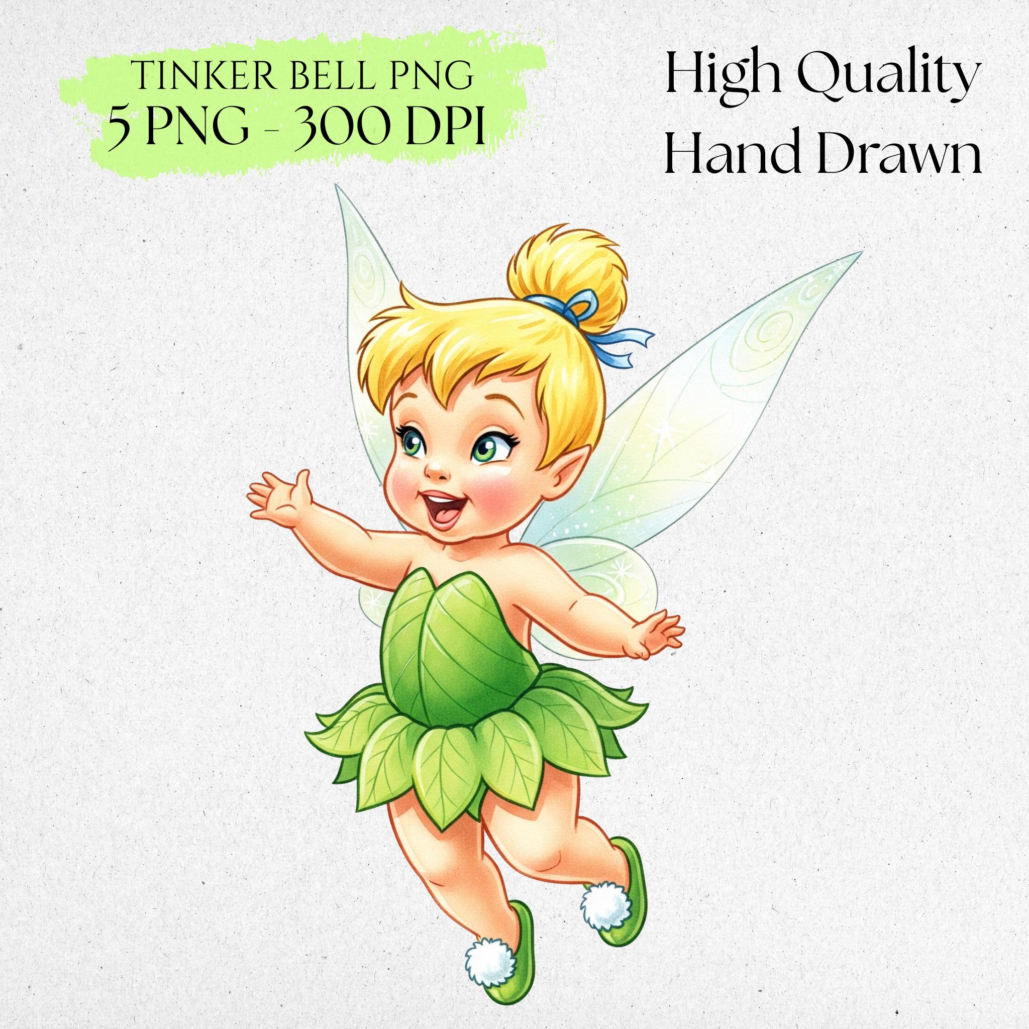 Baby Tinkerbell Clipart, Baby Fairy Clipart, Tinkerbell Birthday, Fairy ...
