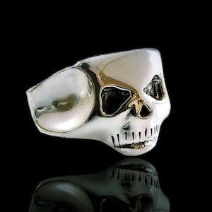 Iggy POP Skull Ring Solid Sterling Silver 925 1/1 Form the Album Cover Cd Lp