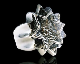 magen david , star of david  ring sterling silver 925