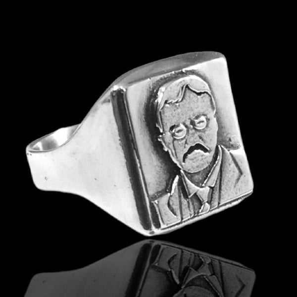 US President 26 Teddy Theodore Roosevelt portrait ring by ezi zino