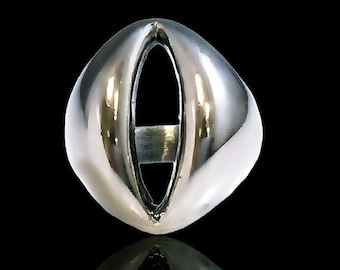 Ezi Zino sexy Designers Hand Made Art Modern Solid Silver Sterling Ring