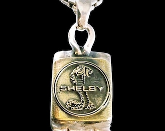 Shelby Cobra Messing & massiv Sterling Silber 925 Anhänger