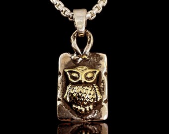 Owl of Wisdom Athena Tetradrachm Ancient Greek Handmade Solid Sterling Silver 925