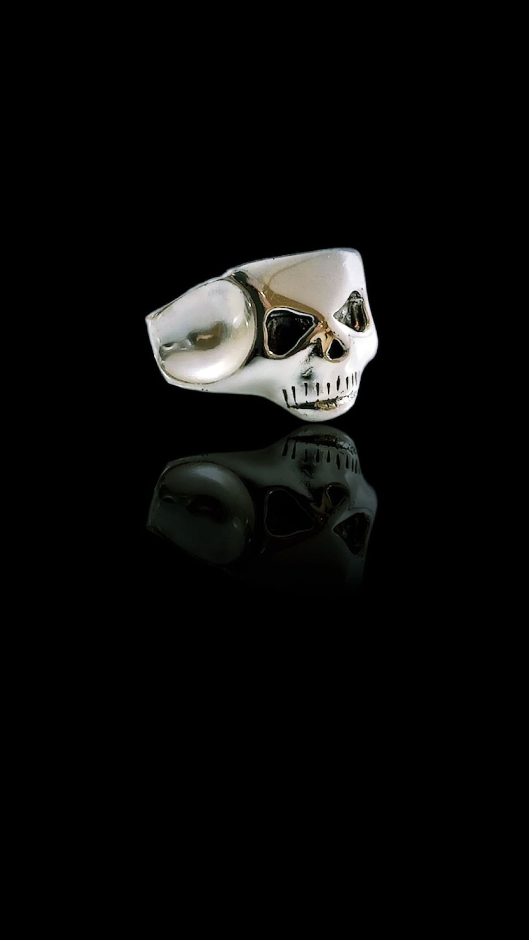 Johnny Depp Skull Ring Exact Jack Sparrow Solid Sterling Silver 925, image size:1080x1919