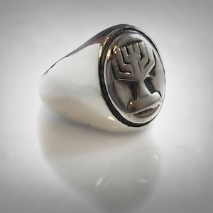 Israel Menorah Temple Sterling Silver 925 signet Ring