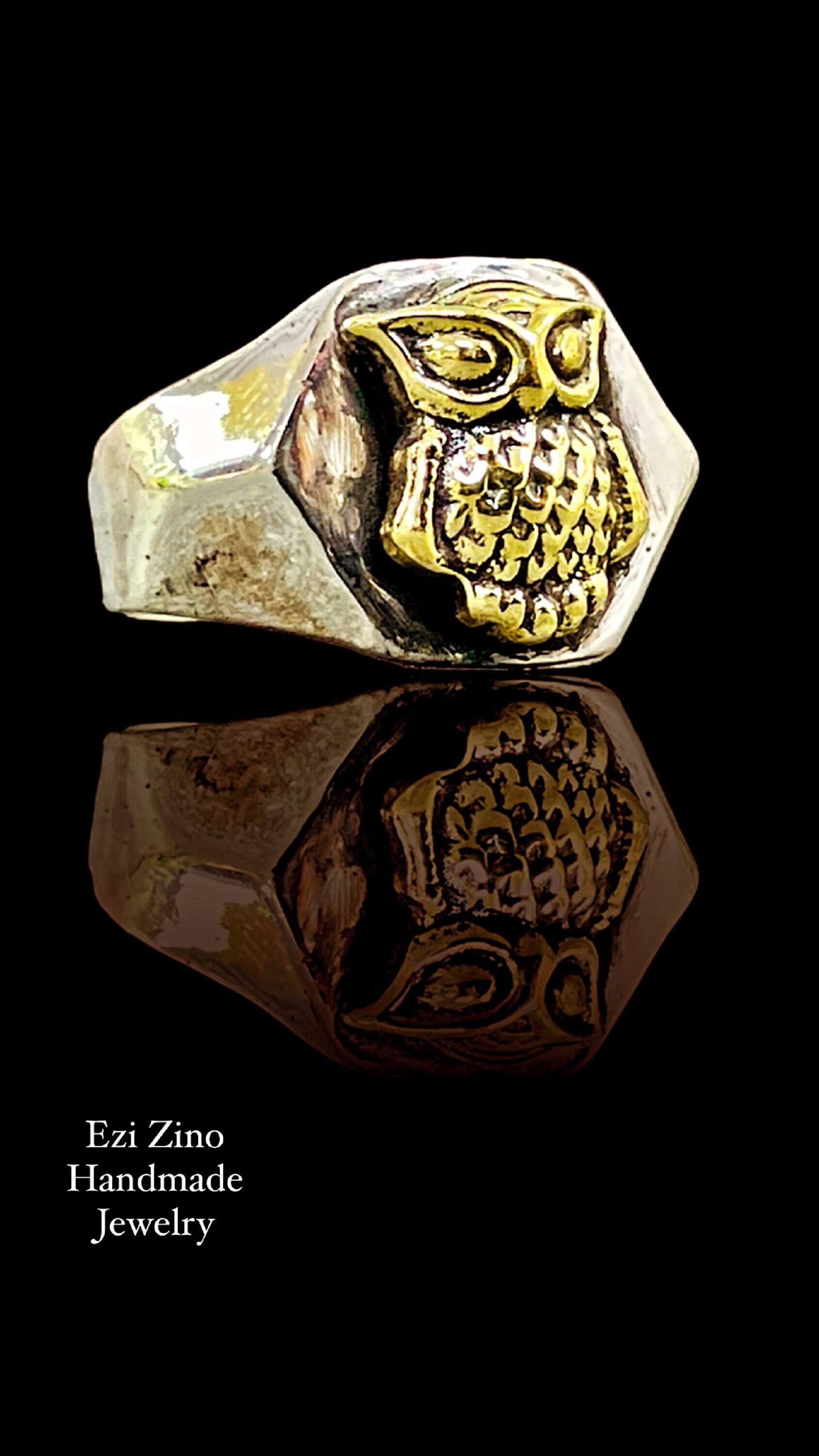 Owl of Wisdom Athena Tetradrachm Ancient Greek Handmade Solid Sterling Silver 925