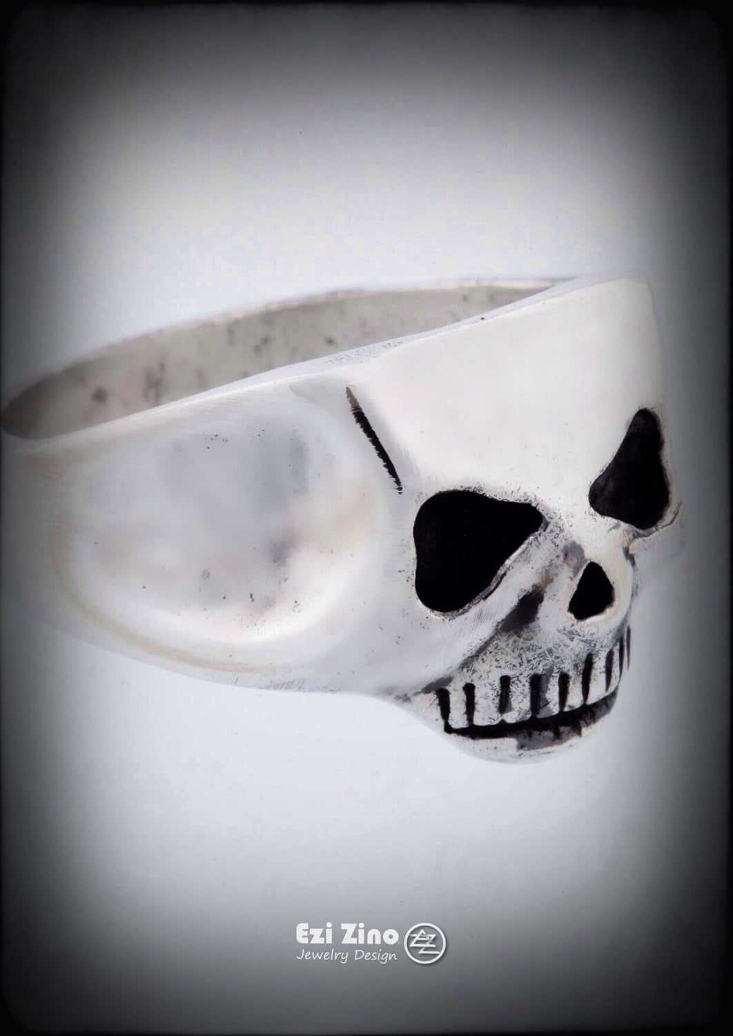 Johnny Depp Skull Ring Exact Jack Sparrow Solid Sterling Silver 925, image size:1062x1500