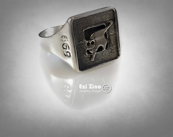 Solid Sterling Silver 925 Unit 669 Airborne Rescue and Evacuation Israeli Army Idf Zahal Ring
