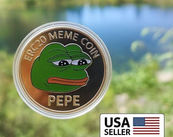 Limited Edition Pepe ERC-20 Meme Coin – 3D Embossed Crypto Collectible
