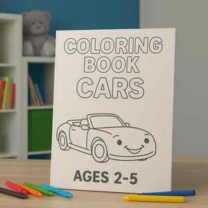 Cars Kids Coloring Book 2-5 years