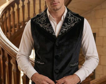 Renaissance mens vest, Aristocrat vest, Steampunk waistcoat, Formal waistcoat, Regency clothing men, Edwardian costumes, Historical cosplay
