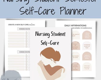 Nursing Student Self-Care Planner | Mental Wellness (Digital Download)