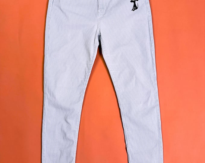 PUPPY x Artur Blusiewicz | elastic cotton striped pants | M-L