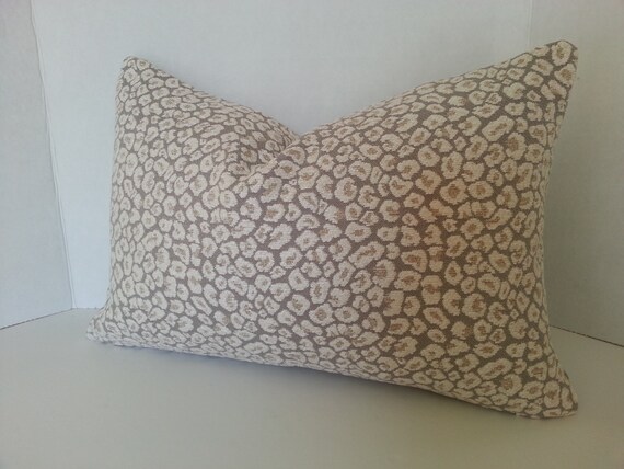 grey leopard pillow