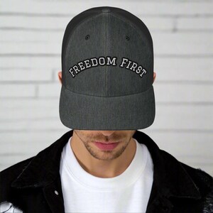 Freedom First Trucker Hat – Classic Mesh Back Cap