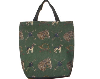 Bolsa térmica con diseño de tapiz de caballo – Bolsa isotérmica ecuestre, fabricada en EE. UU.