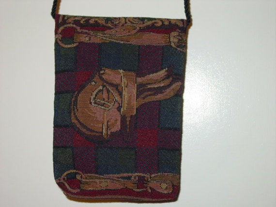 Winner's Circle Horse Tapestry Purse On The Rope … - image 4
