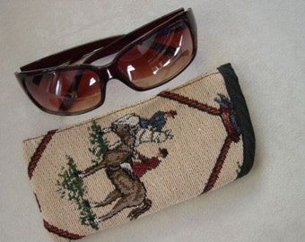 Horse Hunt Scence ,Fox Hunt Scence Eyeglasses Case/Sunglasses Cases