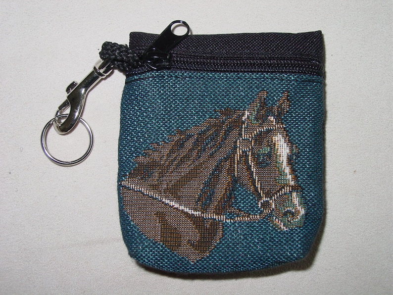 Horses Head Tapestry Belt PackKey Chain Combo