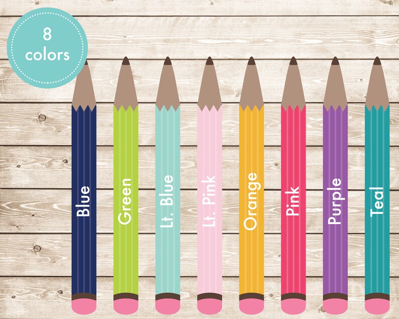 PERSONALIZED STATIONERY Set of Notecards I Pencil Flat Cards Teacher Gift