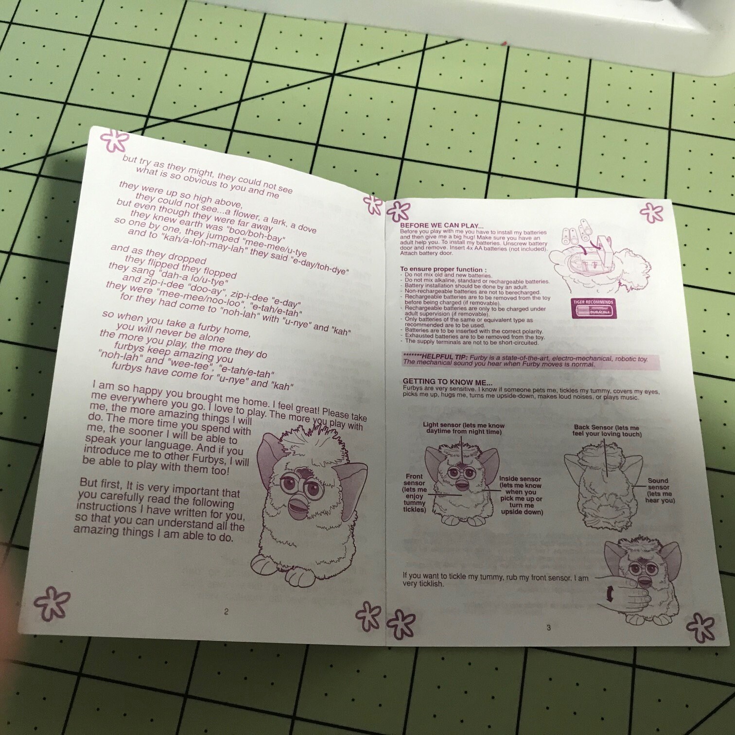Manual de instrucciones de Furby & FurbishEnglish Dictionary Etsy